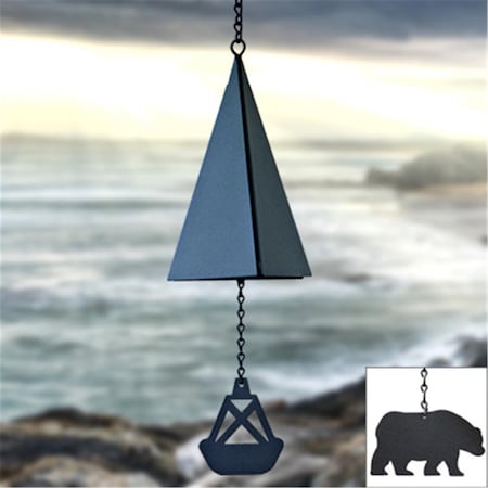 North Country Wind Bells  Inc. 107.5001 Cape Cod Bell With Bear Wind Catcher